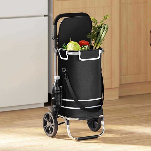 Kolica za kupovinu Crna 36,5 x 46,5 x 100,5 cm Oxford tkanina Cijene
