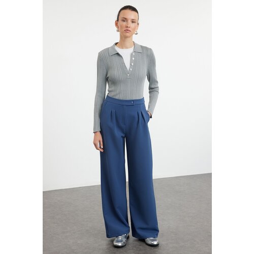 Trendyol petrol Straight Trousers Cene