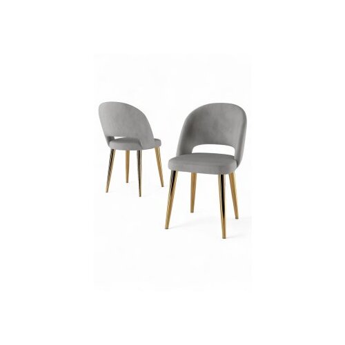 Hanah home set stolica (4 komada) pane grey gold Slike