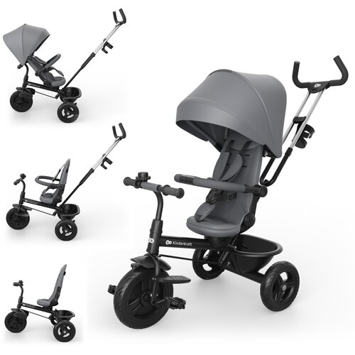 Kinderkraft TRICIKL ASTON 2 PLUS GREY Cene
