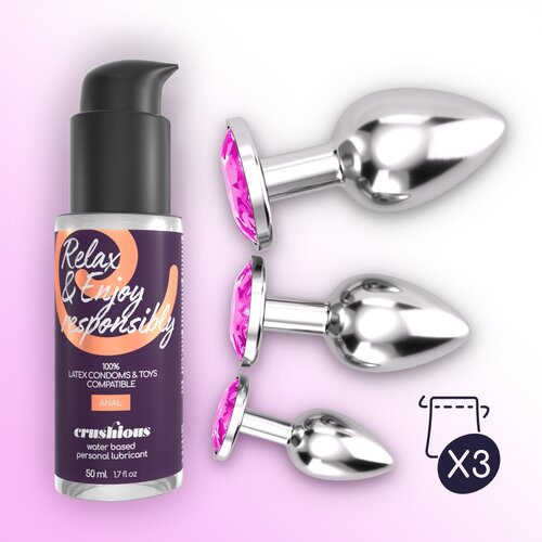 Crushious BIJOU ANAL WET TRAIN TRIO PINK Cene