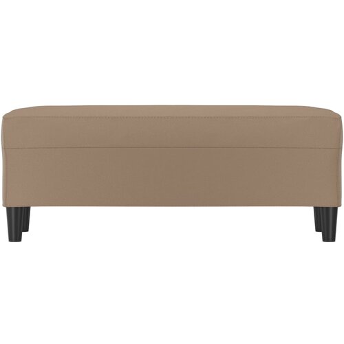  Klupa boja cappuccina 100 x 35 x 41 cm od umjetne kože Slike