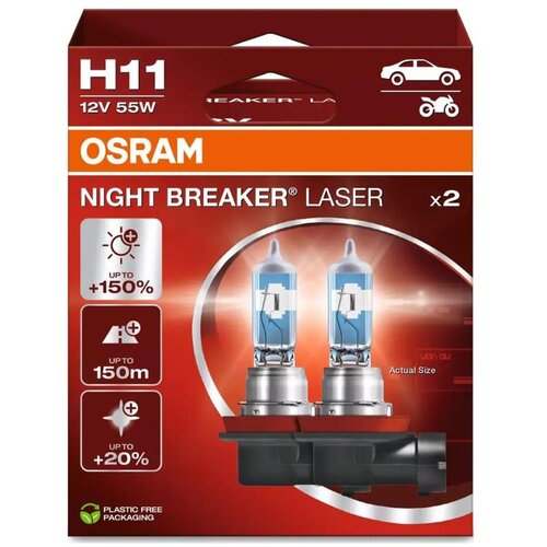  Komplet 2x automobilske sijalice NIGHT BREAKER H11 PGJ19-2/55W/12V - Osram Cene