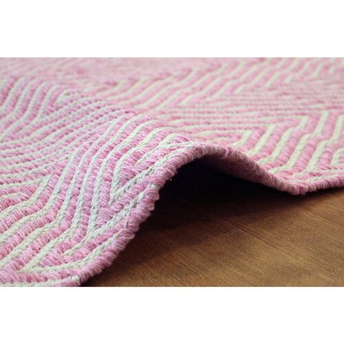 Kayoom RAVNO TKANA PREPROGA Aperitif 410 Pink 80/150 cm tkano pink Slike