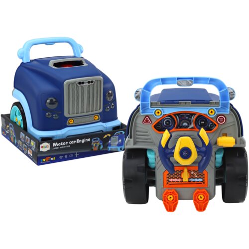 Lean_Toys Delavniški komplet za razstavljanje motorja tovornjaka DIY modra Cene