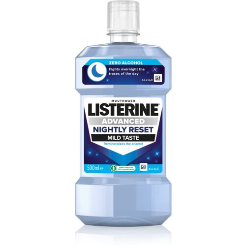 Listerine Advanced Nightly Reset remineralizacijska ustna voda 500 ml Slike