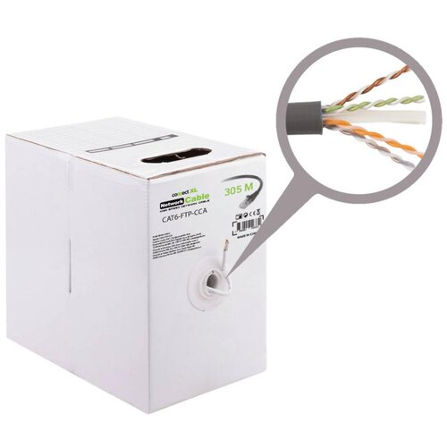 Connect Xl Mrežni FTP kabl, CAT6, CCA, 305 met. - CAT6-FTP-CCA Cene