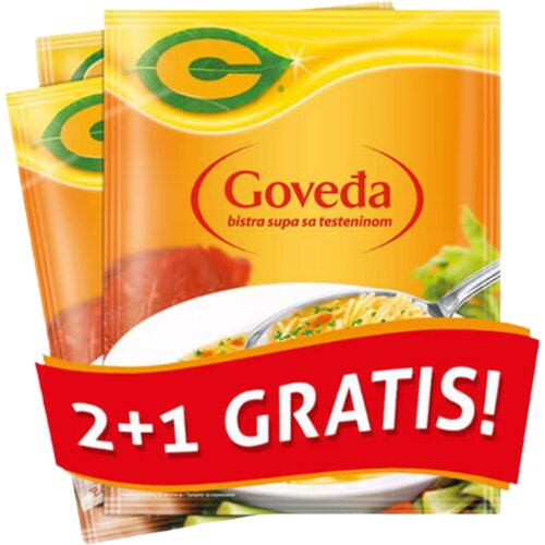 C proizvodi supa C goveđa bistra 58g 2+1 gratis Cene