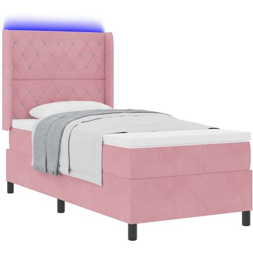Box spring krevet s madracem Ružičasta 100 x 200 cm Bar&amp;scaron;un Slike
