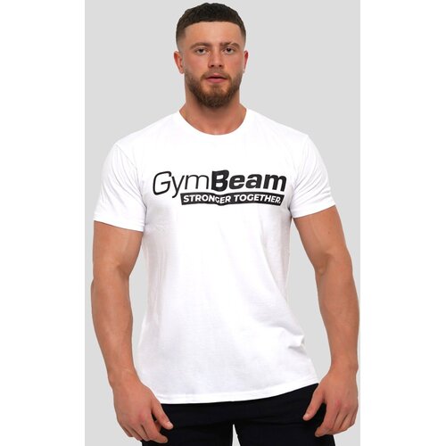 GymBeam Stronger Together T-shirt White XXXL Cene