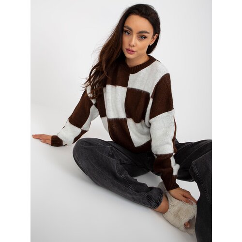 Factory Price Sweater-EM-SW-1034-01.91-white-brown Slike