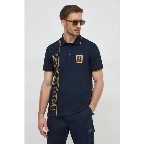 Aeronautica Militare Polo majica za muškarce, boja: tamno plava, s aplikacijom