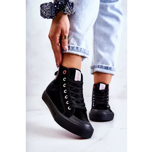 Kesi Women's High Sneakers Cross Jeans JJ2R4055C Black