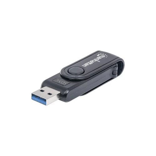 Manhattan Mini Multi-Card Reader/Writer USB 3.0 externer Card Reader/Writer 24-in-1 vanjski čitač memorijskih kartica USB 3.2 gen. 1 (USB 3.0), SD, MMC mobile, microSD crna Cijene