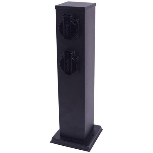  Spolja&scaron;nji stub sa 2x SCHUKO utičnice 230 V IP44, 40 cm, crni Cene