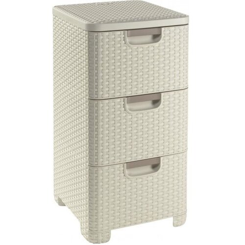 Curver Kremno bela plastična nizka kopalni&amp;scaron;ka omarica 33x60 cm Style &amp;ndash; Slike
