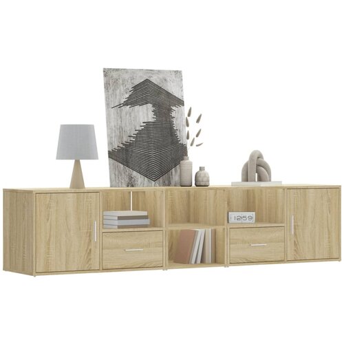 vidaXL Kutni ormarić boja hrasta sonome 200x40x45 cm konstruirano drvo Cijene