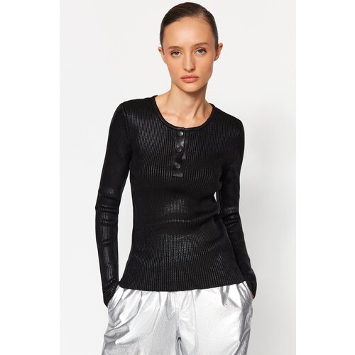 Trendyol Sweater - Black - Slim fit Slike