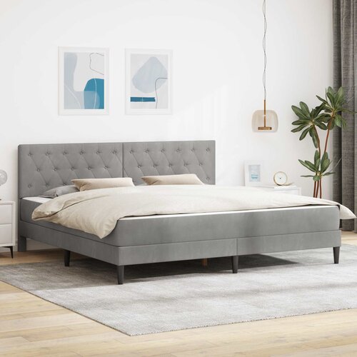  Okvir kreveta s madracem Svijetlo siva 180 x 200 cm Bar&scaron;un Cijene