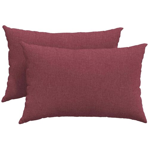  Jastučići za sofu 2 pcs Vinska crvena 60 x 40 cm tkanina Slike