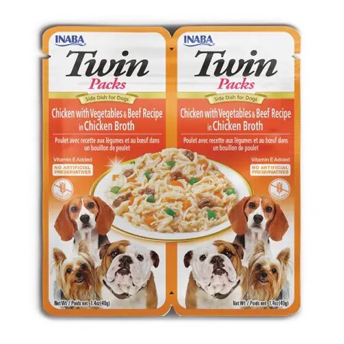Inaba twin packs za pse - piletina, govedina, šargarepa i boranije 12x80g Cene