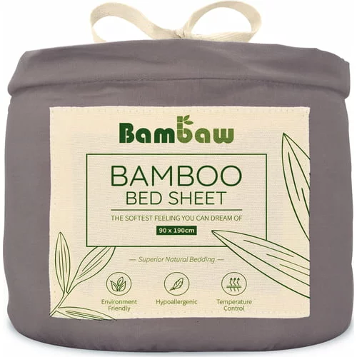 Bambaw rjuha iz bambusa 90 x 190 cm - dark grey