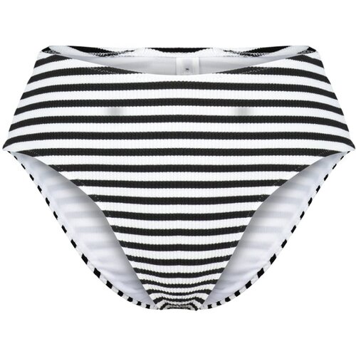 Trendyol Black and White Striped Textured High Waist High Leg Hipster Bikini Bottoms Cijene