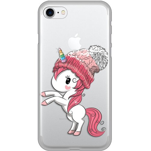Teracell Maska Silikonska Print Skin Za Iphone 7/8/SE (2020) Winter Unicorn Slike