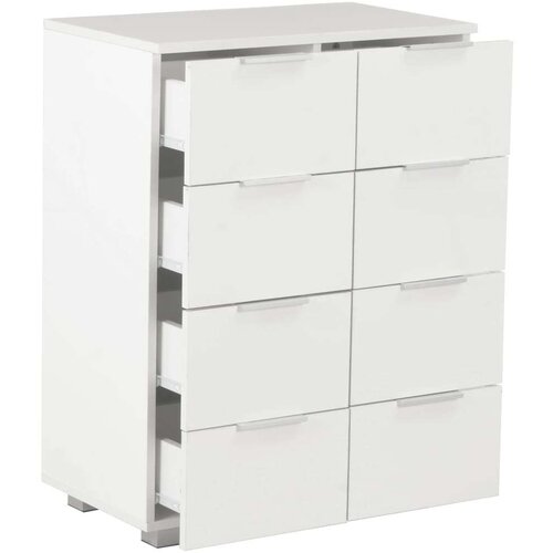VidaXL Komoda visoki sjaj bijela 60 x 35 x 80 cm od iverice Slike