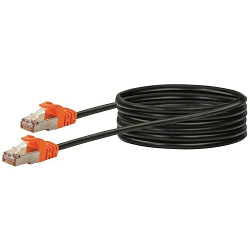 SCHWAIGER Mrežni kabel CAT 7 (5 m, Crne boje, RJ45 utikač, Do 10 Gbit/s) Cijene