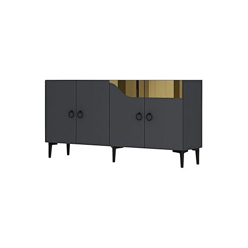 Hanah home Dresser Gamma 150, antracit-zlatna Slike