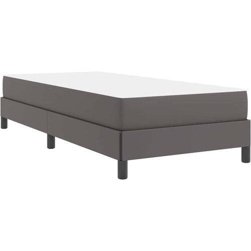  Krevetna konstrukcija s madracem Siva 80 x 200 cm tkanina Slike