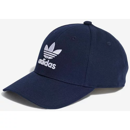Adidas Bombažna bejzbolska kapa mornarsko modra barva
