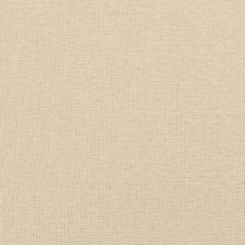 Box spring krevet Krema i bijela 140 x 190 cm tkanina Slike