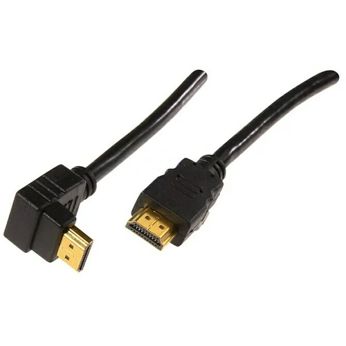 SCHWAIGER HDMI-kabel (1,3 m, Pozlaćeni kontakti, 90° utikač (jednostrani))