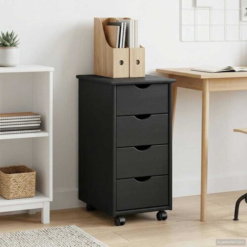  Mobilni ormar Siva 34 x 39 x 65,5 cm Čvrsto borovo drvo Cene
