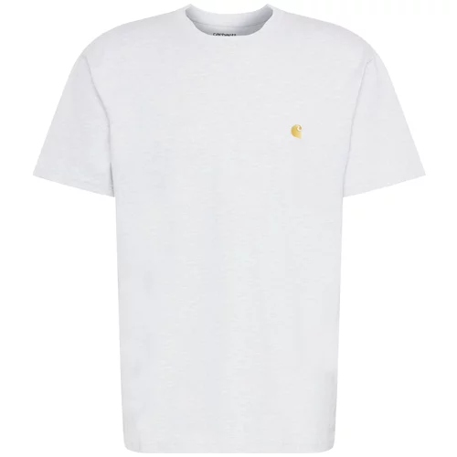 Carhartt WIP Pamučna majica S/S Chase T-Shirt za muškarce, boja: siva, melanž, I026391.00JXX