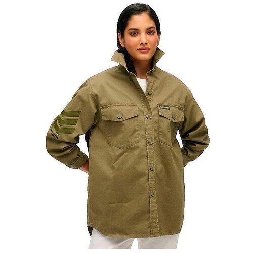 Superdry Srajce & Bluze Chemise manches longues Military Oversize Večbarvna Cene