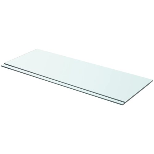 VidaXL Police 2 kosa steklo prosojno 70x25 cm Slike