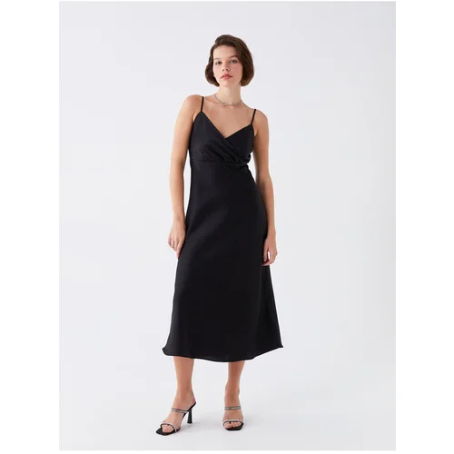 LC Waikiki Double Breasted Women's Dress with Straight Straps