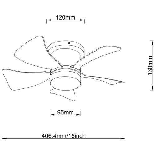 Globo 03609H - LED stropni ventilator HINES, prigu&amp;scaron;iva, LED/10W/230V + daljinski upravljač, braon Slike