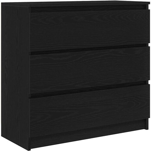  Komoda crni hrast 80x35x76 cm konstruirano drvo Slike