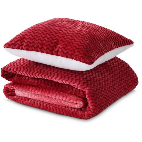 Dormeo Warm Hug set ombre crveni 130x190 cm Slike