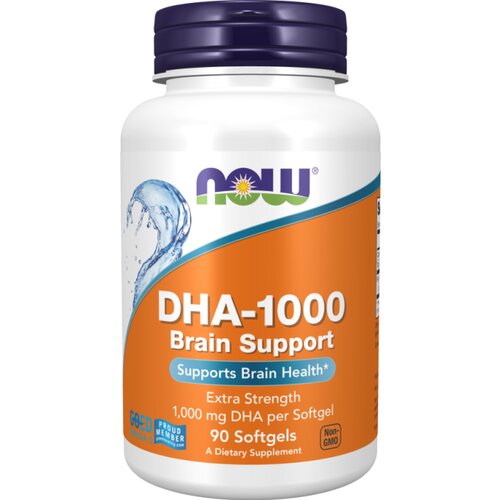 Now Foods Omega3 DHK Brain Support NOW, 1000 mg (90 mehkih kapsul) Slike