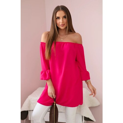 Kesi Spanish blouse with ruffles on the sleeve fuchsia Cijene