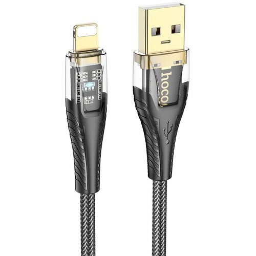 Hoco kabl usb a na lightning  2.4A 1.2 m U121 crna providna Cene