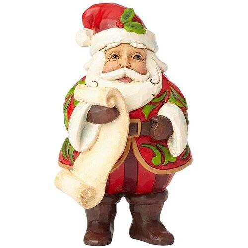 Jim Shore Mini Santa With List Slike