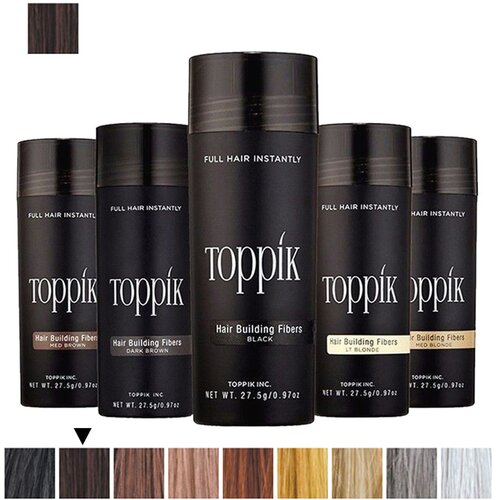 Toppik vlakna za kosu, Dark Brown / Tamno smeđa (velika 27,5 g, do 50 nanosa) Slike