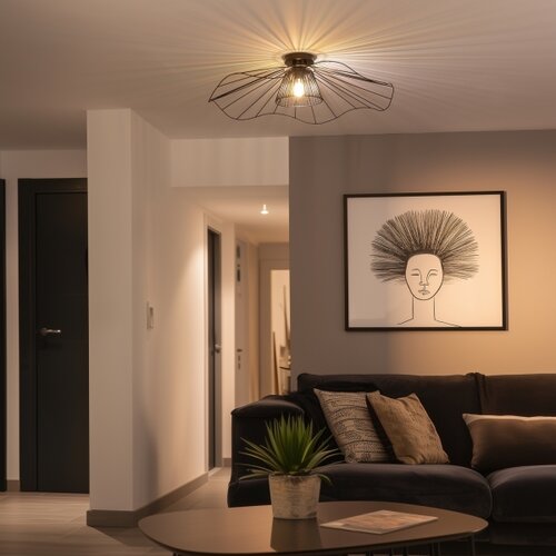  Brilagi - LED plafonski luster CERIA WIRE 1xE27/40W/230V &amp;Oslash; 80 cm crna Slike