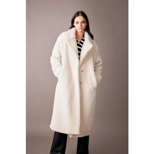 Defacto Regular Fit Plush Coat